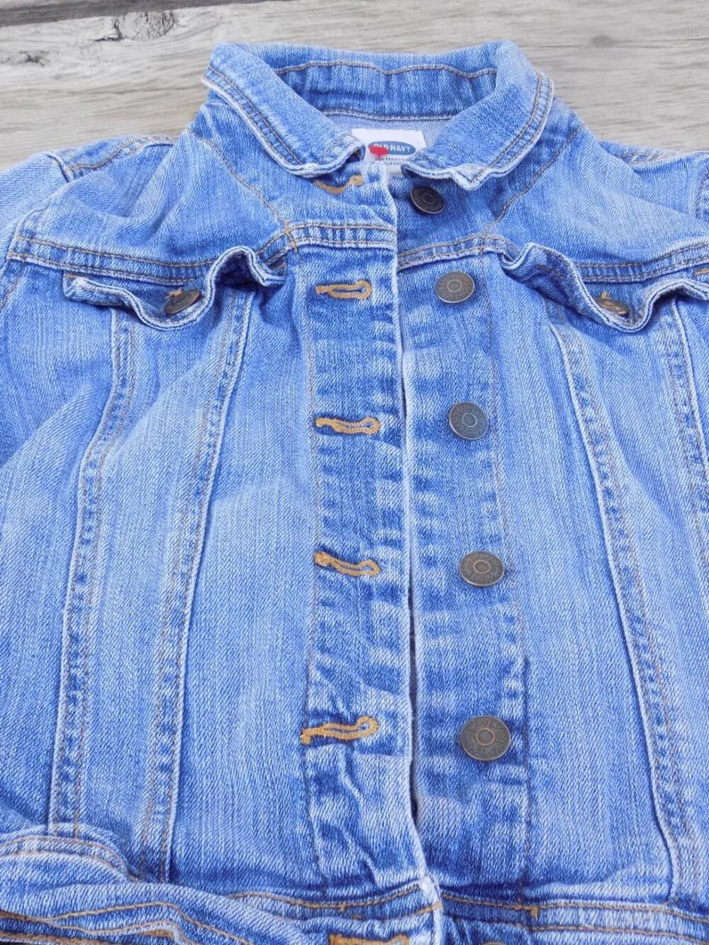 Old Navy Jacket Denim, Button Up Pockets,  Girls *